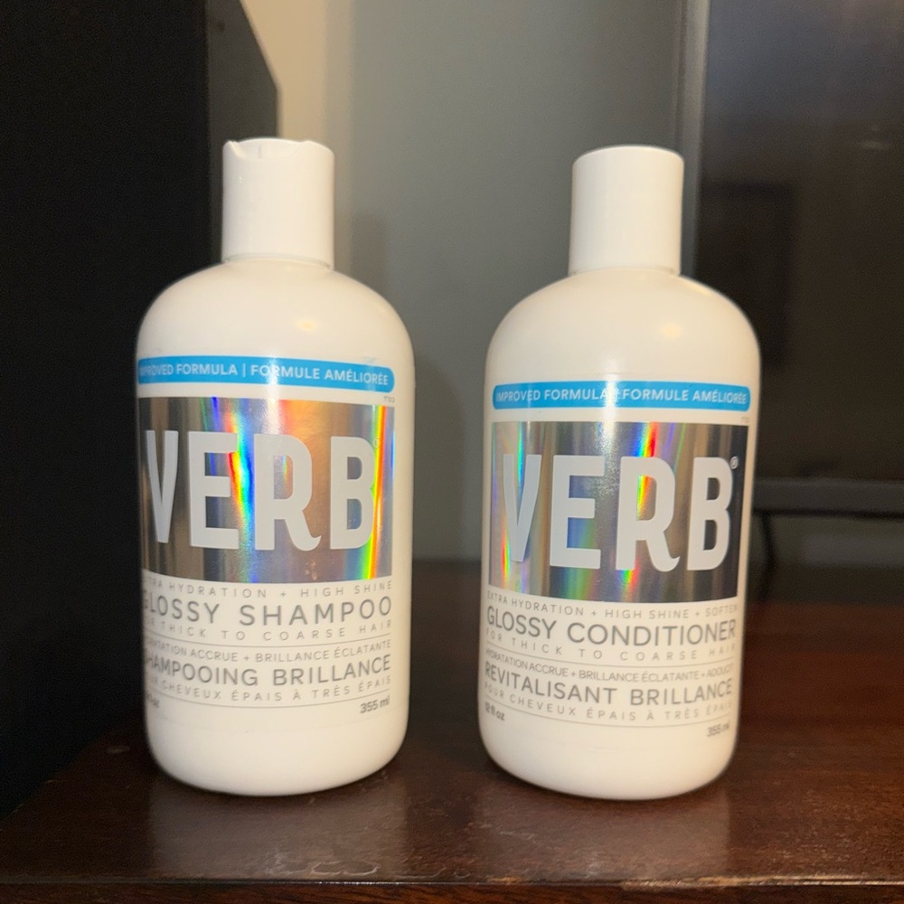 Verb Shiny Shampoo and Conditioner New Sealed Clean Viral Influencer Hair Deal